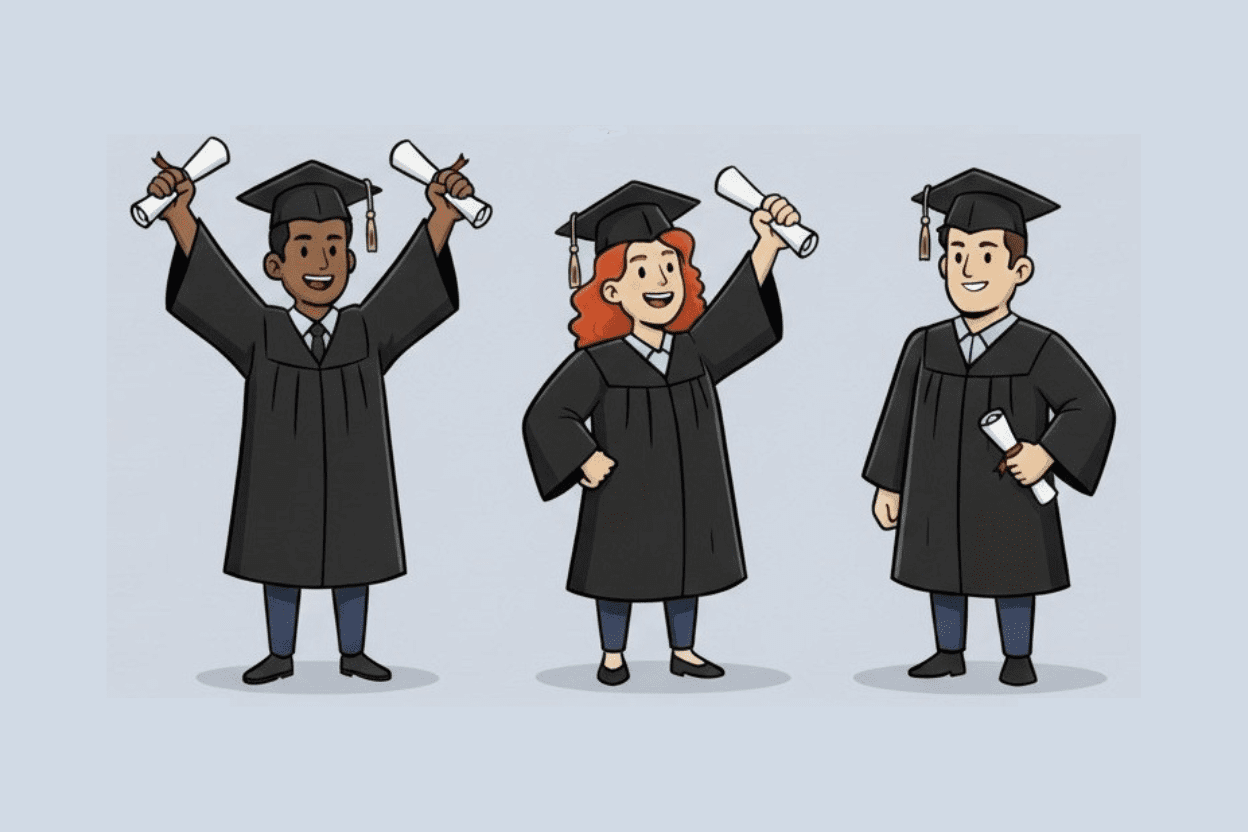 grad trio landscape